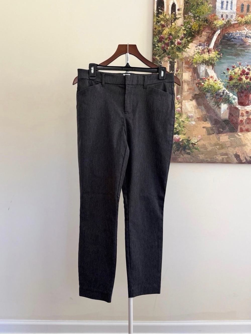 GAP Signature Skinny Ankle Pants Dark Grey Women’s Size 6 Slim Fit Office Casual